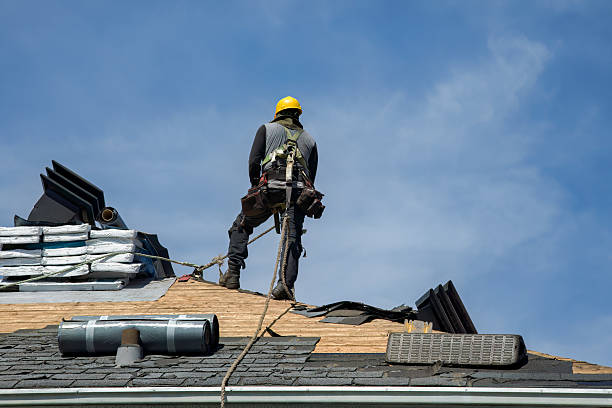 Professional Gutter Installation technician working in Sharon Hill, PA